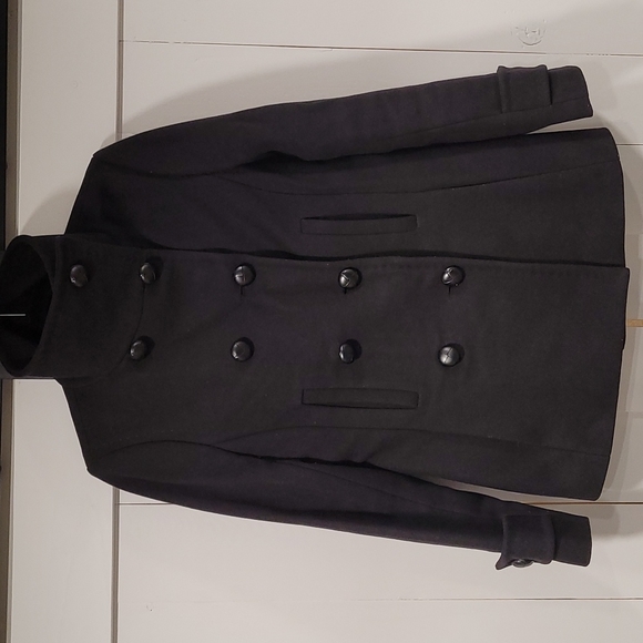 Aritzia T babaton Howell Wool black coat - Picture 3 of 12